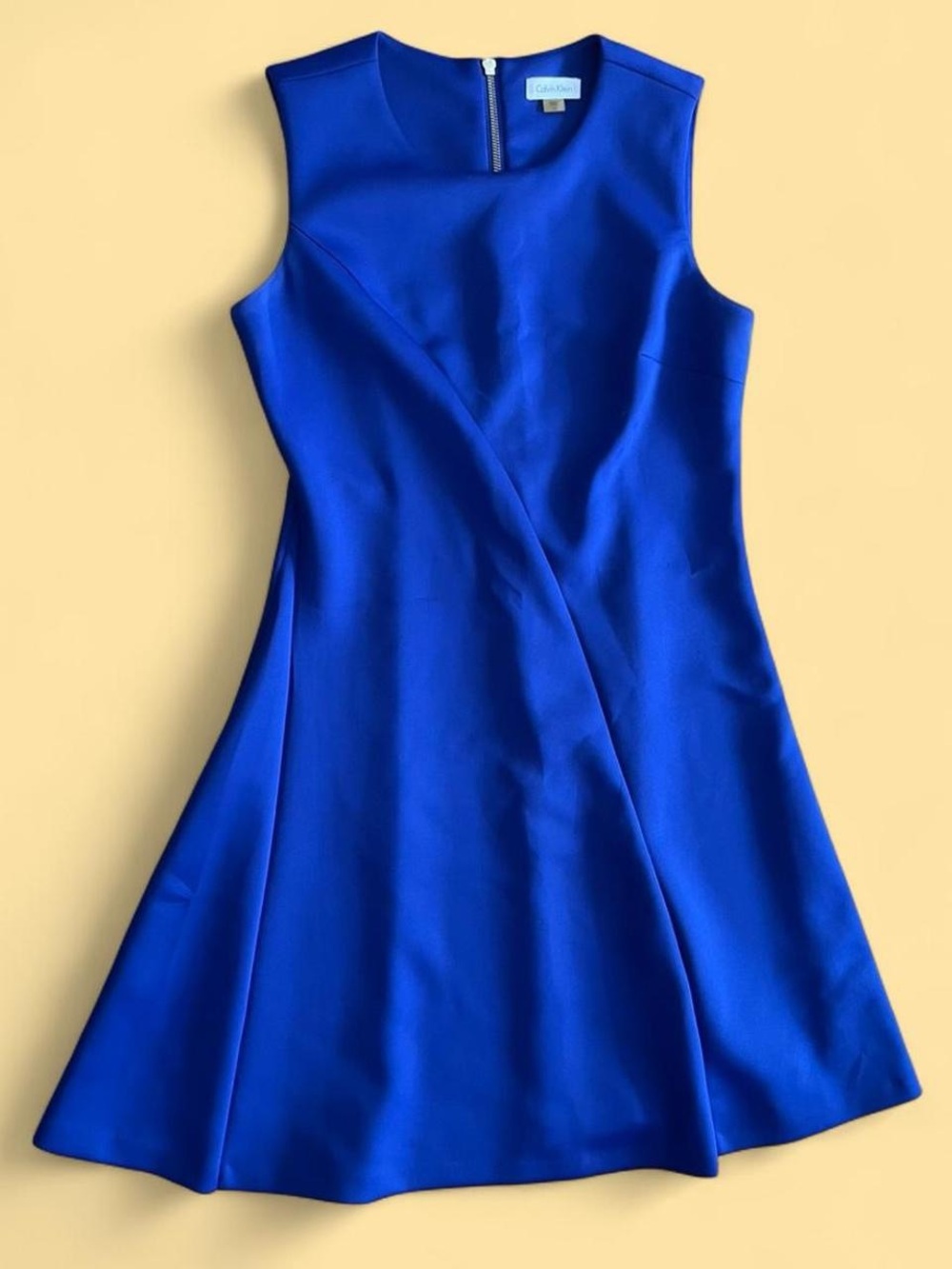 Calvin Klein Cobalt Blue Sleeveless A-Line Dress